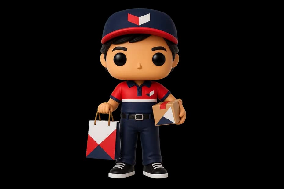 Funko corporativo de retail y delivery