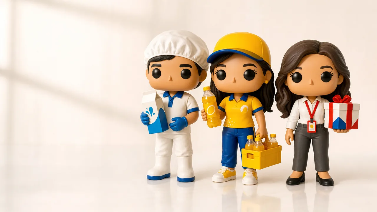 Ejemplos de Funkos corporativos personalizados para distintas profesiones y empresas