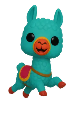 Ilustración de una figura Funko Pop femenina con coletas